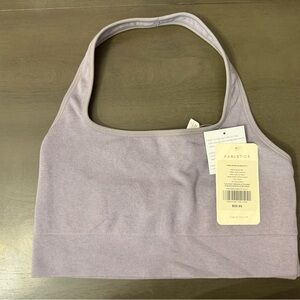 Fabletics Lavender Ribbed Bra